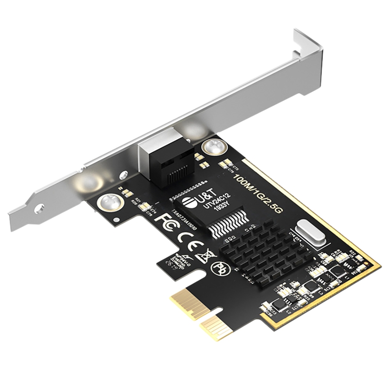2.5 gb/s Gigabit PCI-E Adapter sieci 10/100/1000M RTL8125 RJ-45 PCI Ethernet do sieci komputerowej kontroler: Default Title