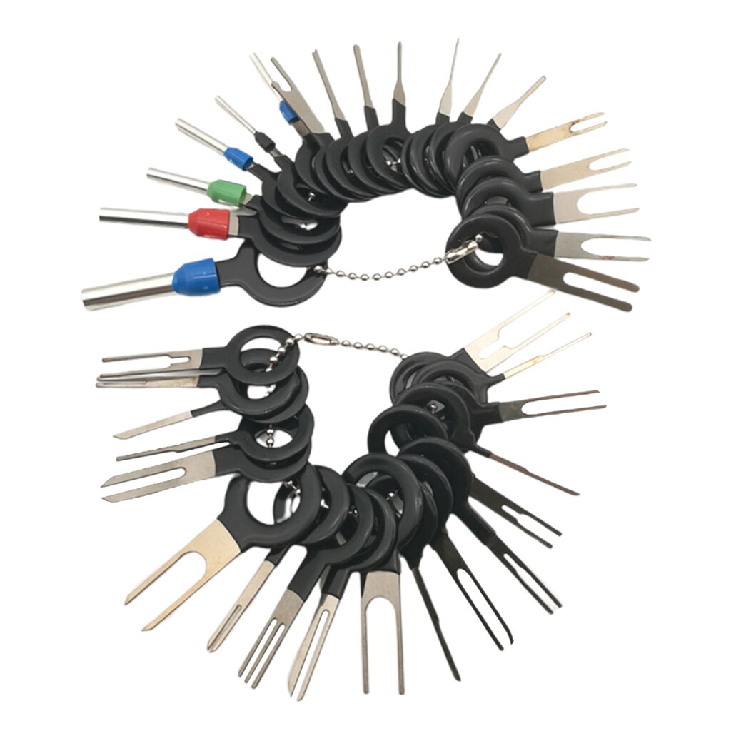 36Pcs/set Car Terminal Removal Kit Wiring Crimp Connector Pin Extractor Puller Terminal Repair Tools
