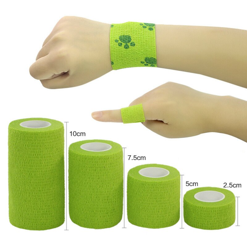 4 Pieces Elastoplast Bandage 4.5m Length Self Adhesive Sports Protector Breathable Elastic Bandage Gym Athletic Tape