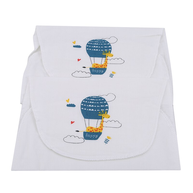 2 st/förpackning aby wicking handduk absorberar svett tillbaka handduk svettservetter återanvändbar babyhandduk med tecknat tryck: Giraff
