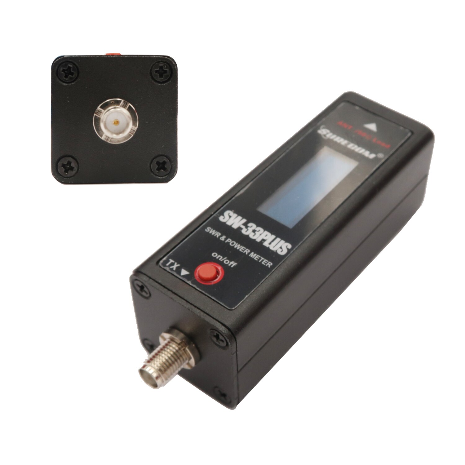 SURECOM SW-33 Plus VHF/UHF 100W POWER 125-525 MHz Mini RF Power &amp; SWR Meter and Easy to Install Handheld Radio