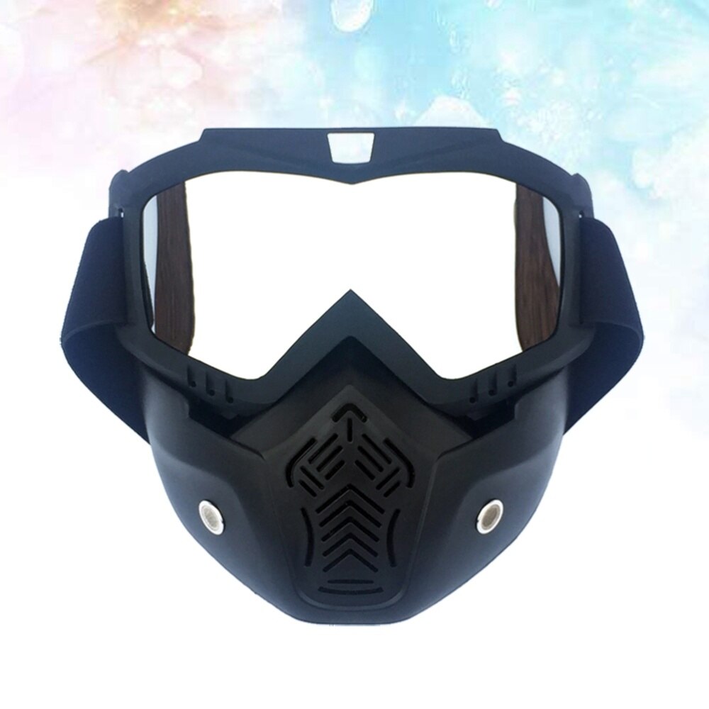 1pc outdoorbrillen masker motor gezichtsmasker afneembaar masker helmbril motorbril voor mannen volwassenen: Foto 2