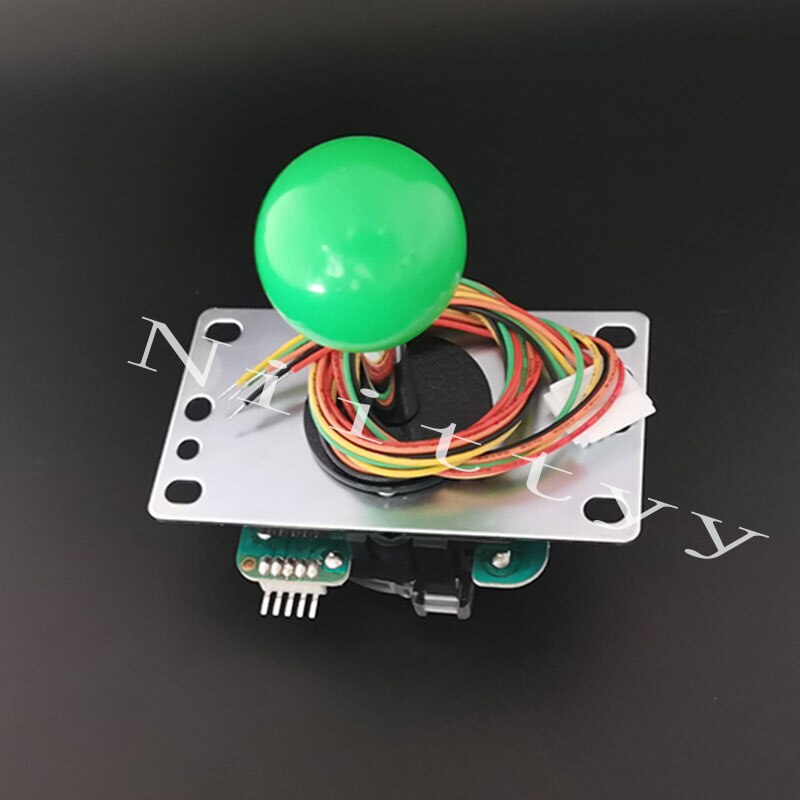 Originele Japan Sanwa Joystick Jlf Tp 8YT Vechten Rocker Met Topball En 5pin Draad Voor Jamma Arcade Game Diy Deel: green