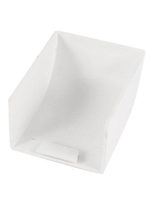 60mm x 40mm PVC Cable Trunking Terminal Joint Cable Raceway Connector