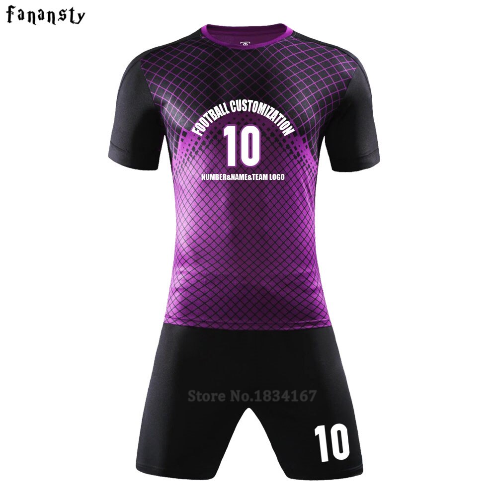 DIY Erwachsene Fußball Uniform Outfit Ausbildung Trikots Costom Fußball Trainingsanzug Trikots Fußball Kit survêtement fußball