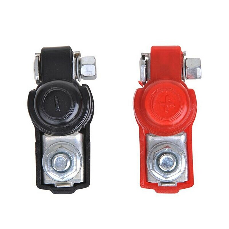 1Pair Car Battery Cable Terminal Clamps Clip Quick Connectors Protector Cleaning Set Positive Pole Clamp Accesories