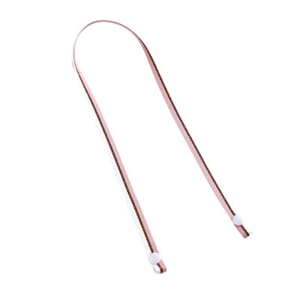 Soporte para mascarillas, 5 uds., Bandanas de cadena para rostro, correa de longitud ajustable, cómodo alrededor del descanso del cuello, protector de orejas: Pink white