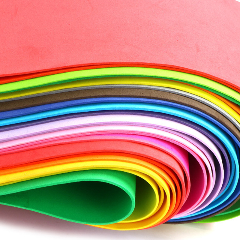 10pcs/set 20x30cm 2mm Colorful Eva Foam Sponge Paper Sheet NO Glue Scrapbooking Crafts Diy Christmas Handicraft