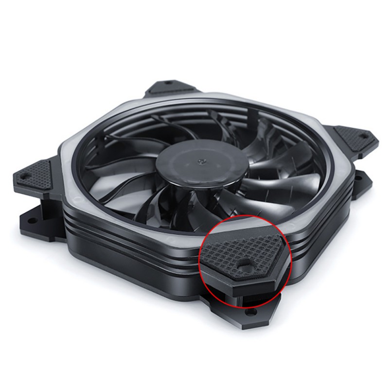 120mm Colorful RGB LED Cooling Fan Computer PC Host Chassis Cooler Fans With 11 Fan Blades Ultra Quiet