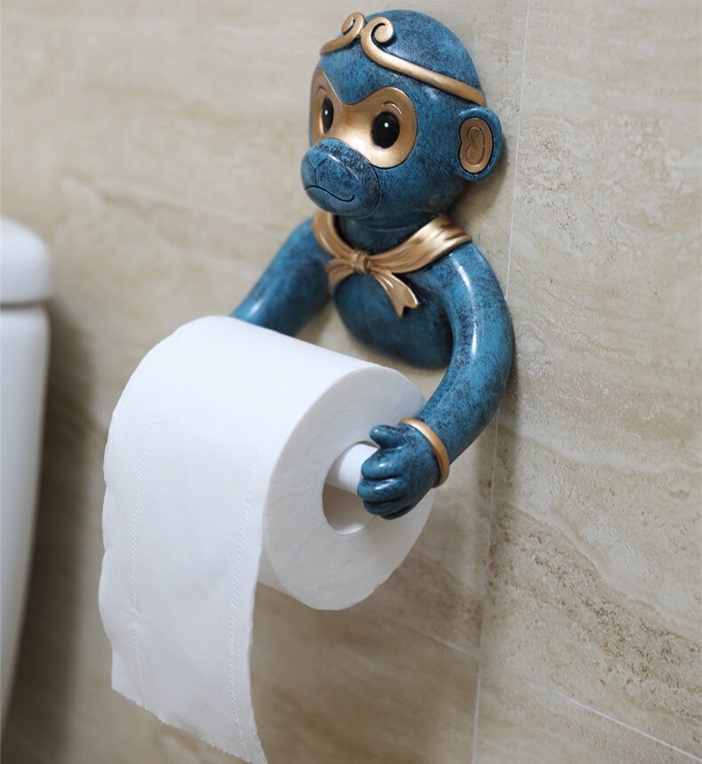Harpiks dyr væg dekoration vævsholder boligindretning kunstprodukter toilet badeværelse papir æske papirrulleholder