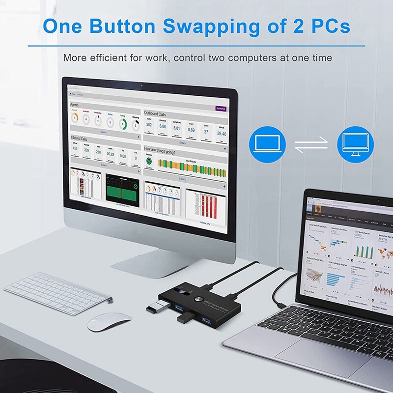USB3.0 Switch 100M/S USB Switch Selector 4 Ports f... – Vicedeal