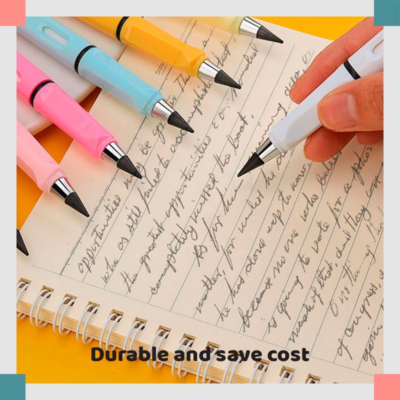 Office Everlasting Pencil Reusable Unlimited Writing Eternal Inkless Pen Painting Replaceable Nib Head No Sharpening Student