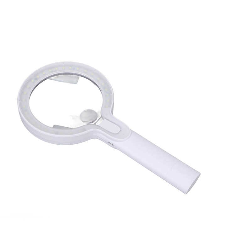 Pocket Magnifying Glass ABS Acrylic Lighted Magnifying Glass for Document for Jewelry for Book