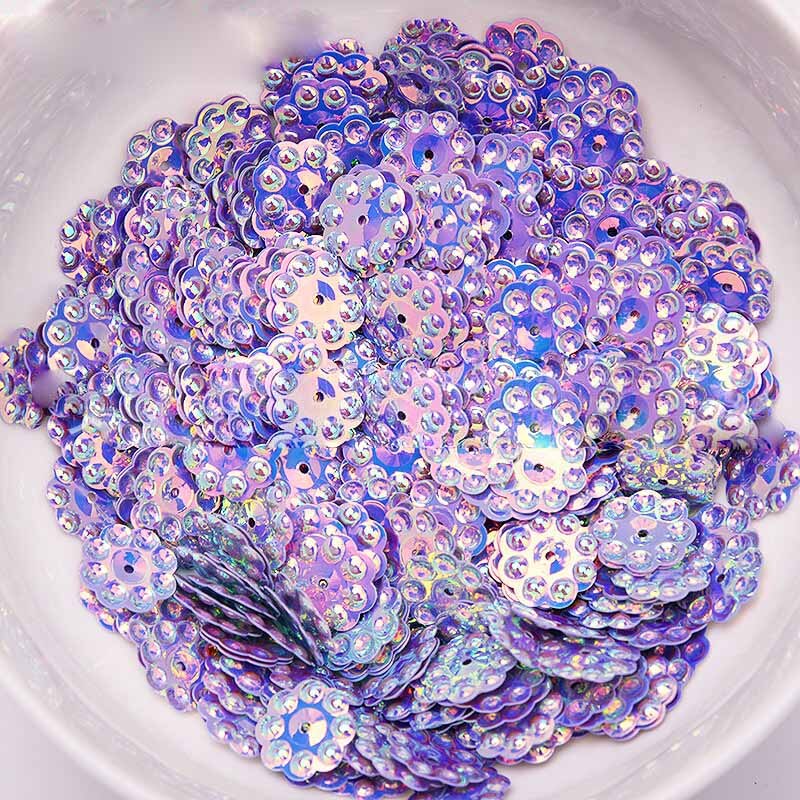 12mm Zonnebloem Goud Kraal Pailletten Geschikt voor Stadium Kleding Accessoires Handleiding DIY Sequin Party Decoratie Materiaal: 0490