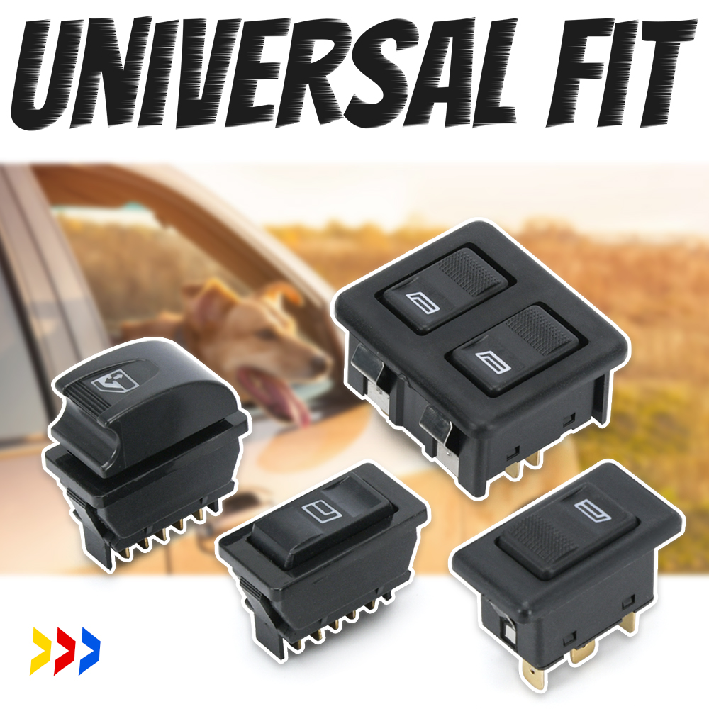 Universal DC 12V 20A Car Electric Power Window Control Switch 5-pin ON/OFF Window Regulator Switch Accessories