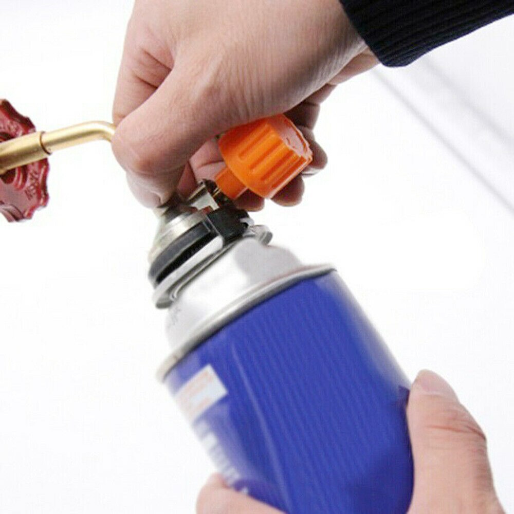 Outdoor Camping Adapter Connector Valve for Gas Butane Cylinder Tank Refill