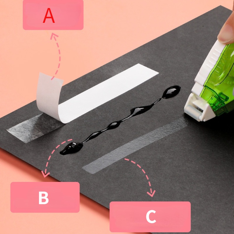 1pcs dubbelzijdig Plakband en Tape Refill voor Scrapbooking Decoratie Kantoor Schoolbenodigdheden Briefpapier 8mm X 5m