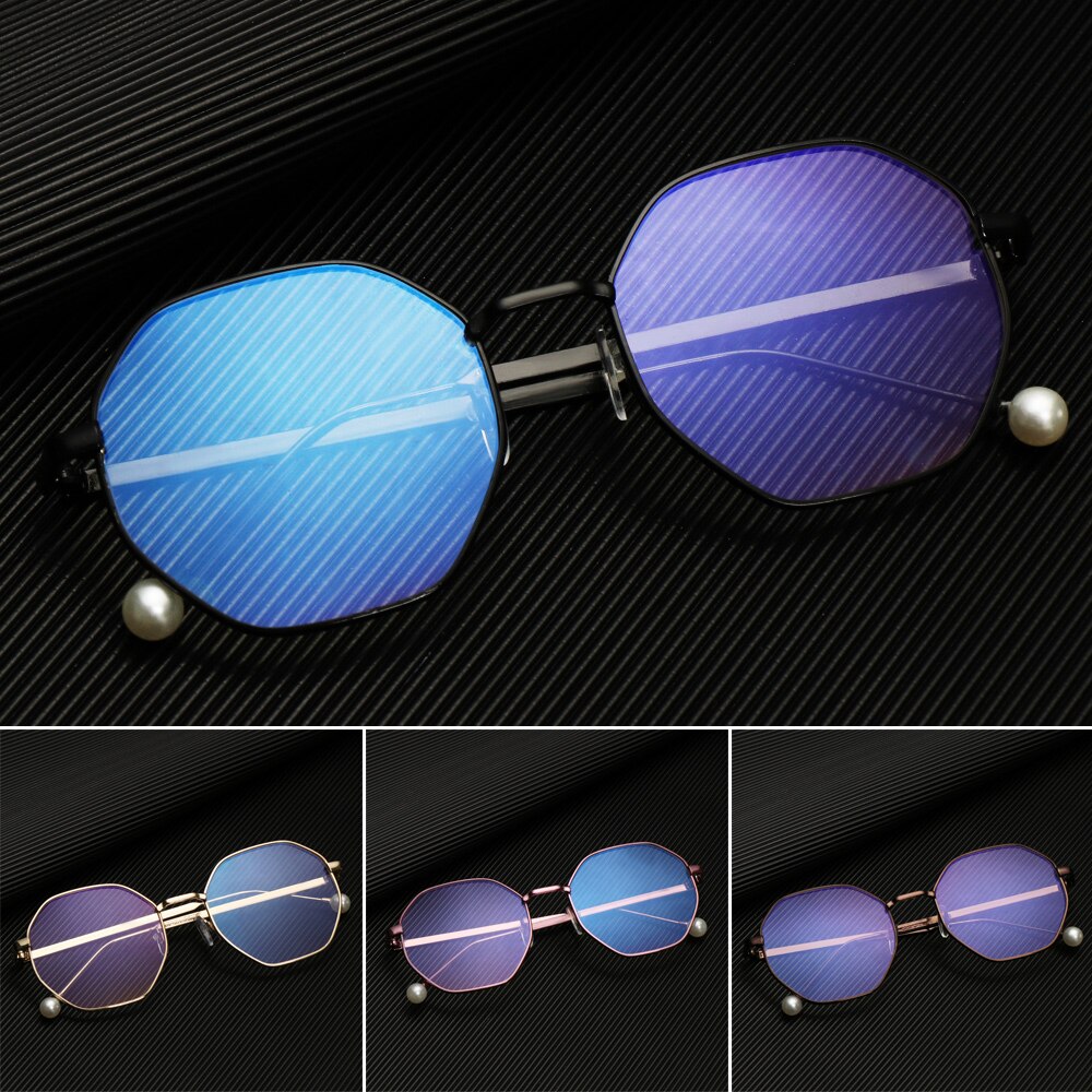 Ultralight Metal Frame Computer Gaming Goggles Unisex Anti Blue Light Glasses Vision Care Eyeglasses Blue Rays Blocking Eyewear