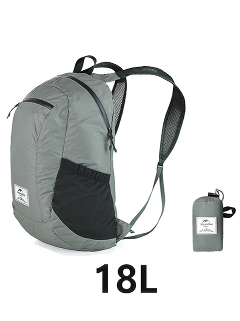 Naturehike Backpack 22L Ultralight Outdoor Waterproof Folding Backpack for Men Women Camping Hiking Shoulder Bag High Capacity: Beige