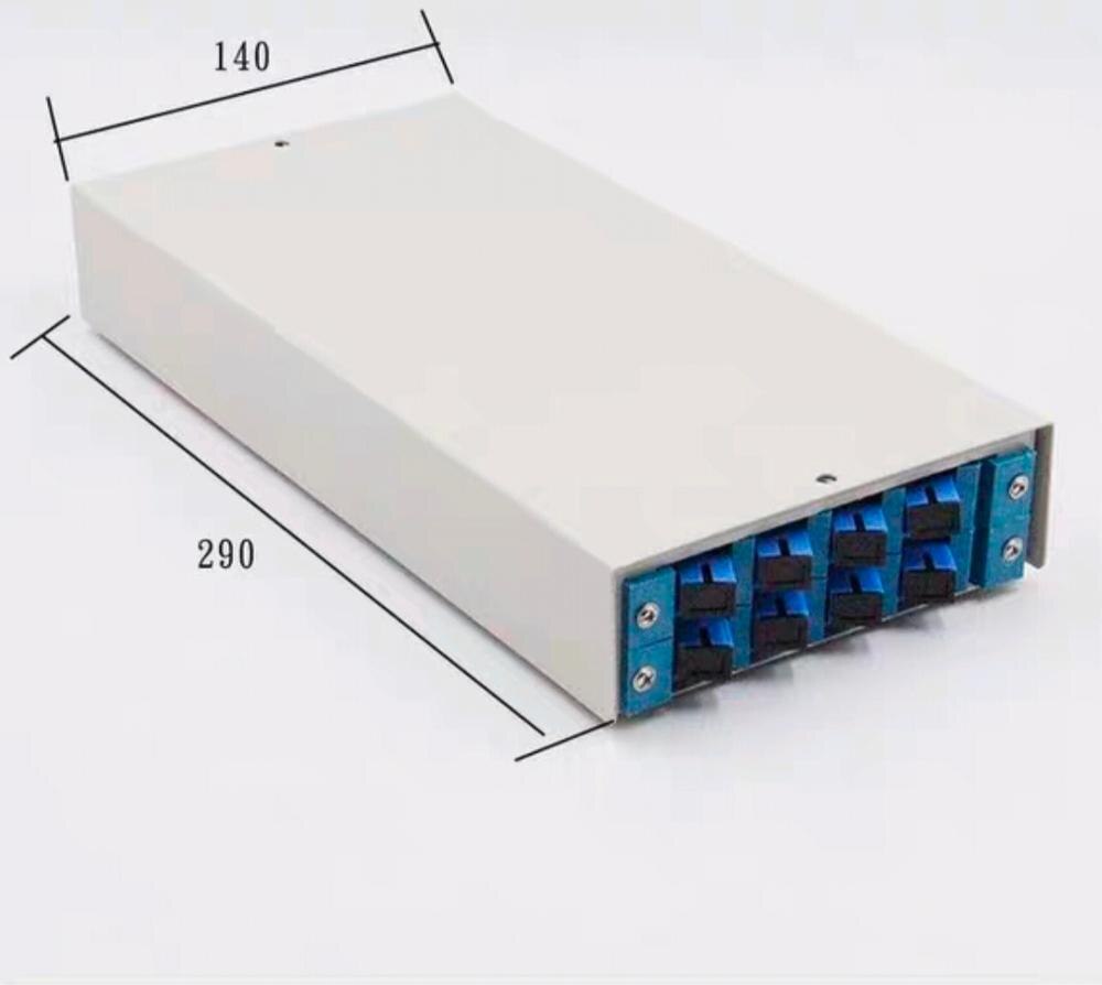 1 pc 8 Ader faser Beendigung Kasten SC Gestell montieren optisch fiber Patch Tafel vollständig installiert mit zöpfen & Adapter 8 Häfen ELINK