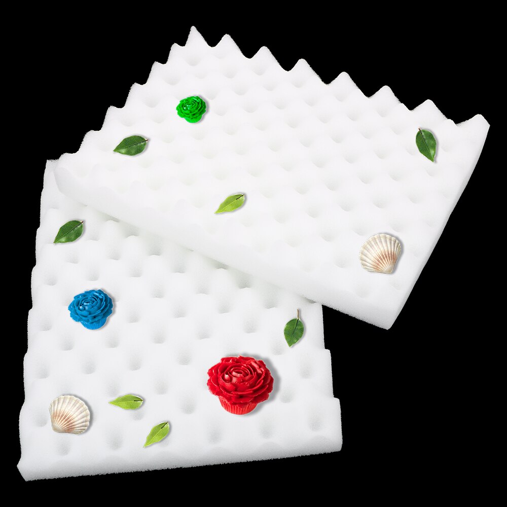 DIY 2 stks/partij Schuim Drogen Pads Cake Fondant Sugarcraft Bloem Tool Cakevorm Vormgeven Spons Mat Keuken Bakken Tools