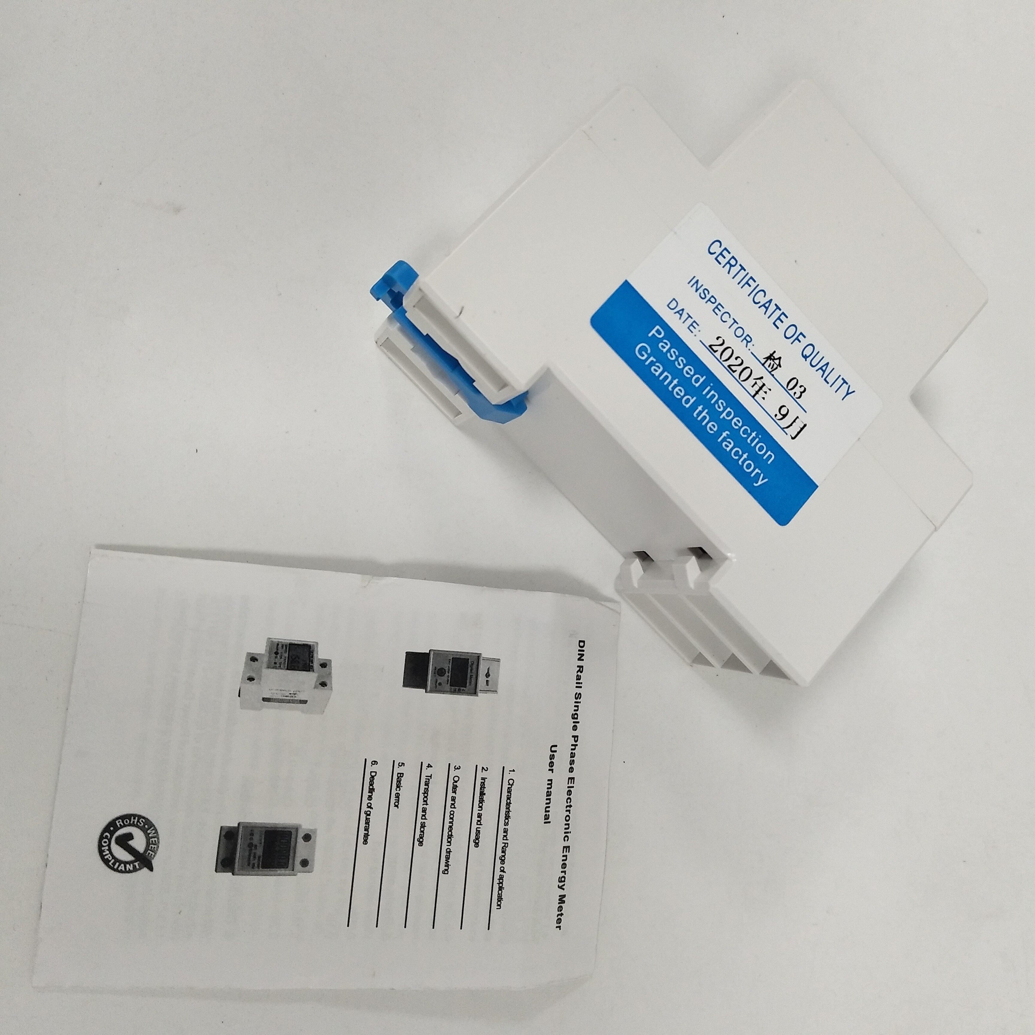 Dds 662 digital elenergimätare enfas din rail elmätare enfas tvåtråds multifunktions elmätare