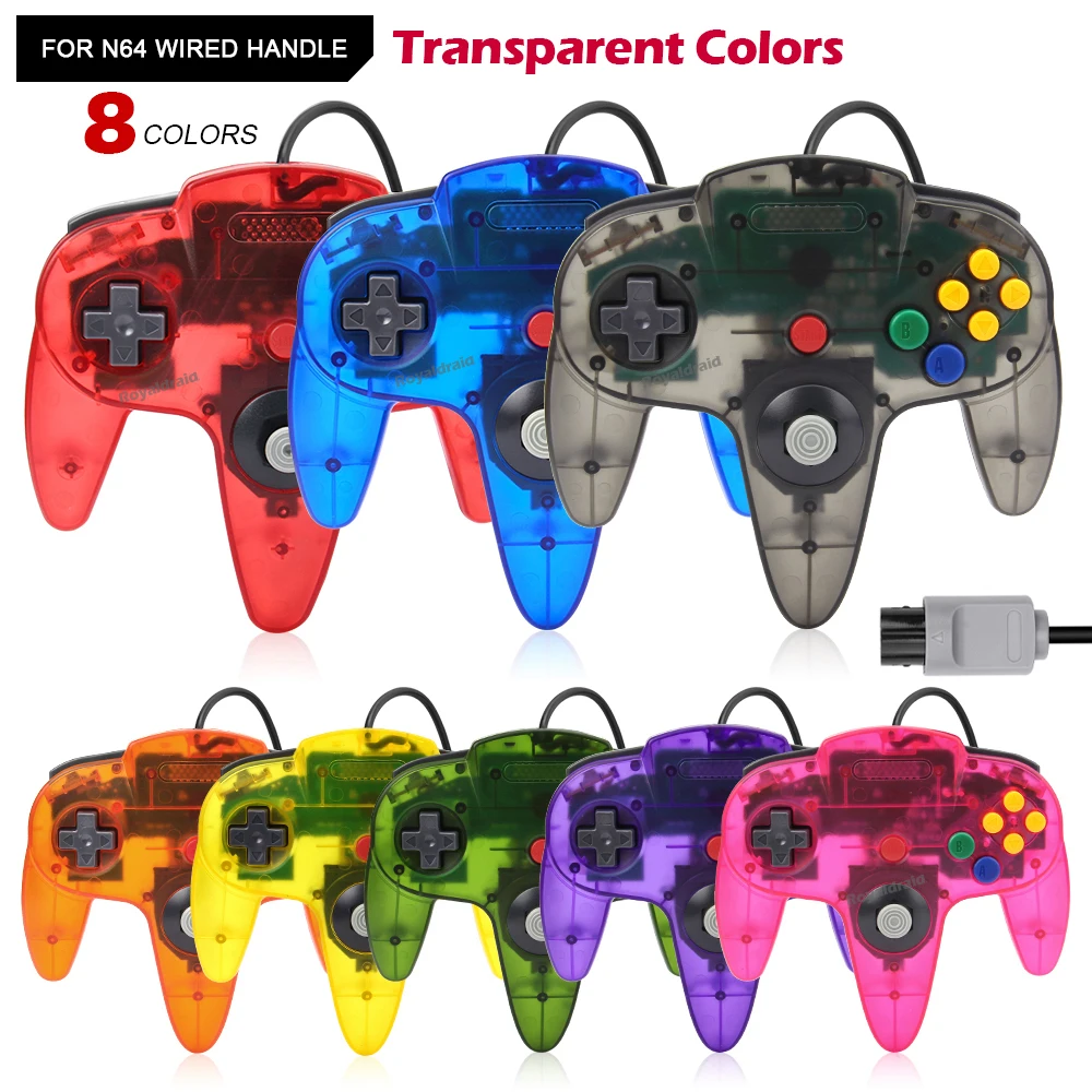 For N64 Controller Classic Wired Remote Control Gamepad Gaming Joystick Retro Video Game System For N64 Console Joypads