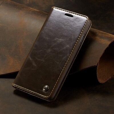 Voor Samsung Galaxy S10 Case Samsung S10 Plus Cover Lederen Portemonnee Flip Case Voor Coque Samsung Galaxy S10 S 10 plus Telefoon Case: For Galaxy S10 5G / Brown   003