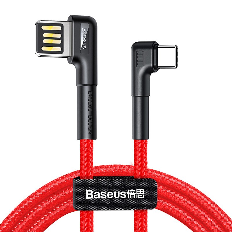 Baseus Usb Type C Kabel QC3.0 3A Snel Opladen Draad Voor Huawei Mate30 P30 Pro Xiaomi Oplader Draad USB-C Type -C Data Cord: Red 1M