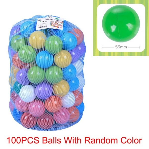 100/200pcs Eco-Friendly Colorful Sfera di Plastica Giocattoli Morbido Palle Oceano per La Piscina Del Bambino di Nuotata Pit Giocattolo Lo Stress sfera di aria di Sport Esterno: 100PCS