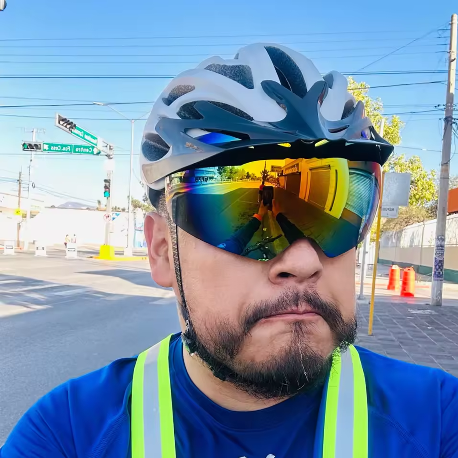 Radfahren Sonnenbrillen Fahrradhelm Brille Visier Zubehör Helmzubehör Brille Visierzubehör Transparent Grau Gelb