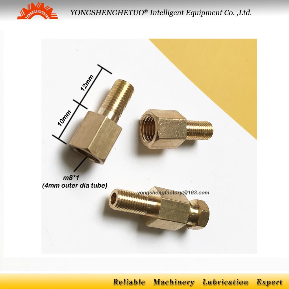 Lengthen 12mm male thread Right angle Brass Connector elbow adaptor coupling PL for 4mm outer dia tube