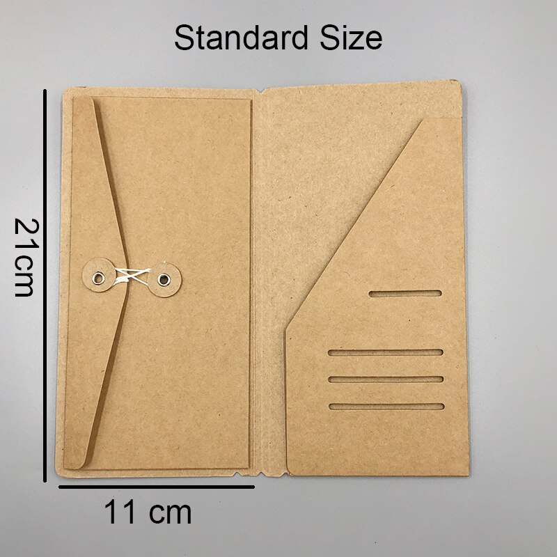 Fromthenon Kraft Paper Envelope Organizer For Midori Travelers Notebook Diary Refills Planner Accessories Tickets Cards Passport