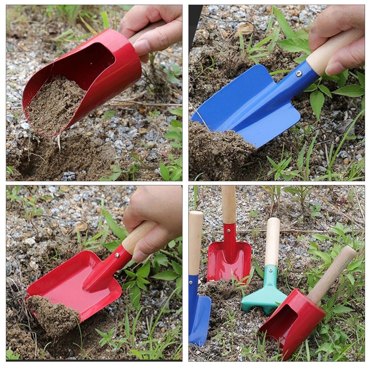 1 Set Kids Hand Planting Tools Kid Gardening Rake ... – Grandado