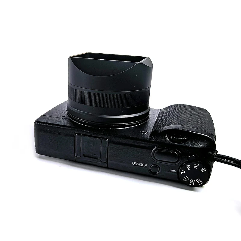 Bayonet Metal Square Lens Hood for Ricoh GR III GR IIIX GR3 GR3x Standard Fitlers Can Be Installed