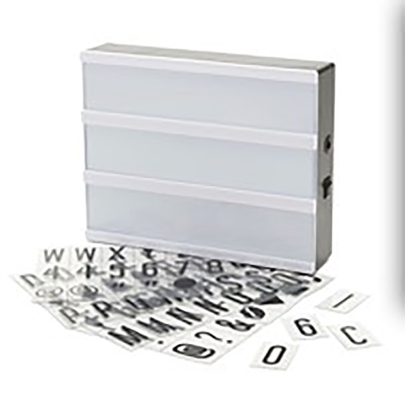 126pcs Cinematic Led Lightbox Replacement Letters Numbers Signs Black for A4 MagiGlow Light Up Letter Box Sign Message Board 4P