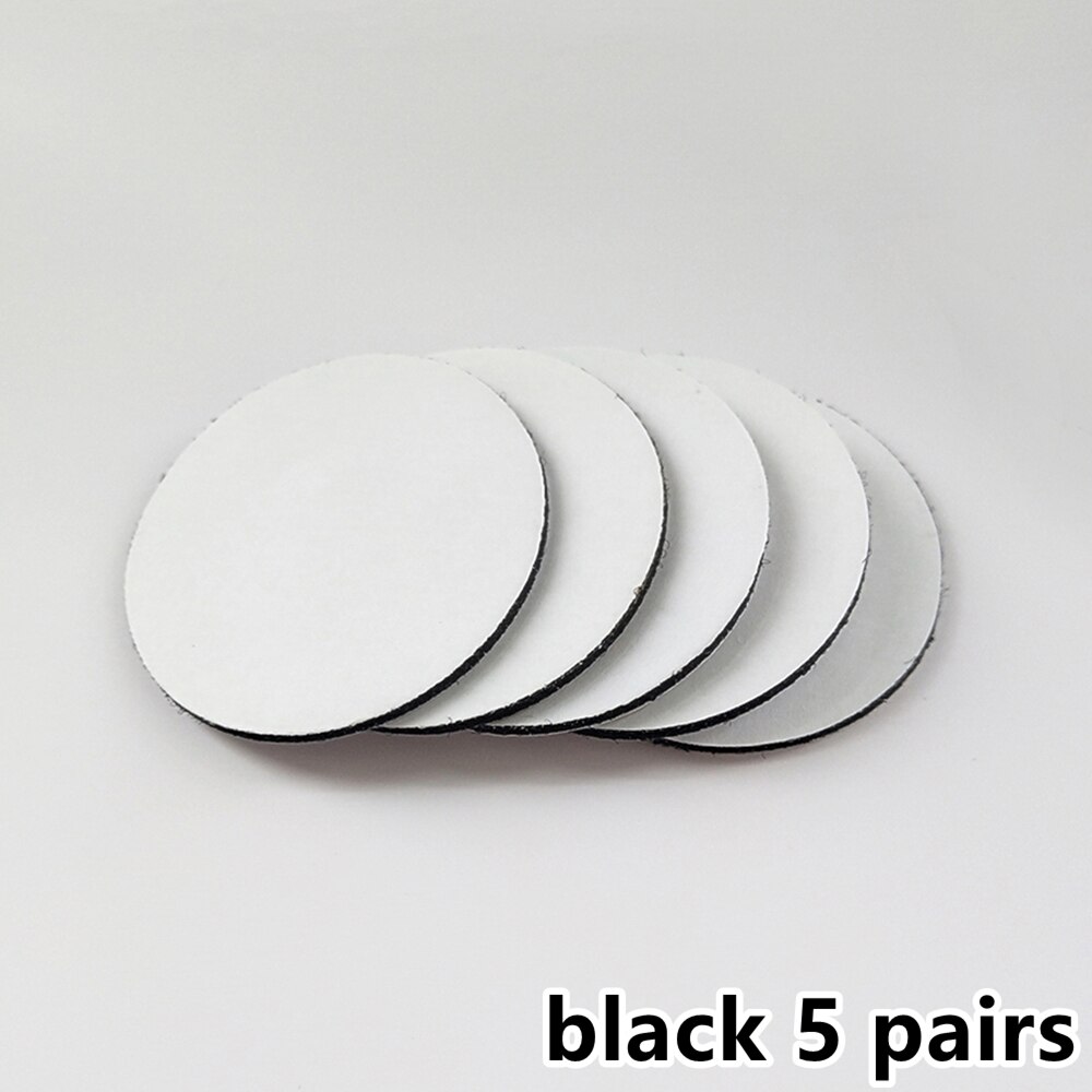 5-10 Paren/partij 60Mm Sterke Zelfklevende Vierkante Sluiting Dots Stickers Klittenbandsluitingen Tape Voor Anti Slip Mat Bed vel Sofa Mat Tapijt: Black 5 pairs 6cm