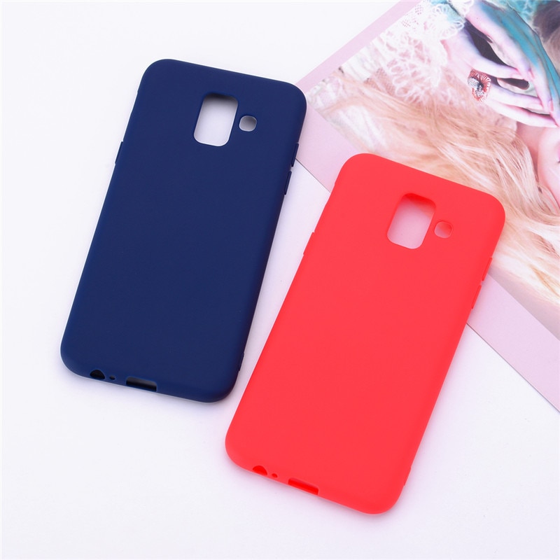 Silicone Case For Samsung Galaxy A6 case SM A600 A600F Candy Soft Case For Samsung A6 Plus cover A605 A605F funda