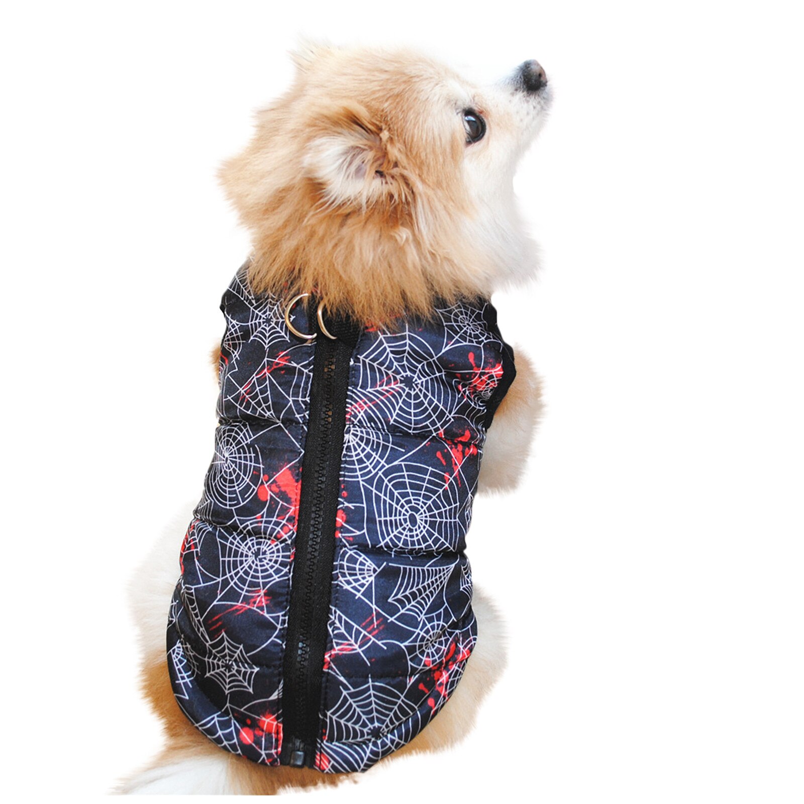 Warm Hond Kleding Met Tractie Gesp Winddicht Winter Hond Jas Jas Gewatteerde Kleding Puppy Outfit Vest Chihuahua Kleding