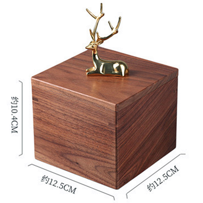 Om Clear Memorial Houten Huisdier Crematie As Urn As Kist Coffin Box Hout