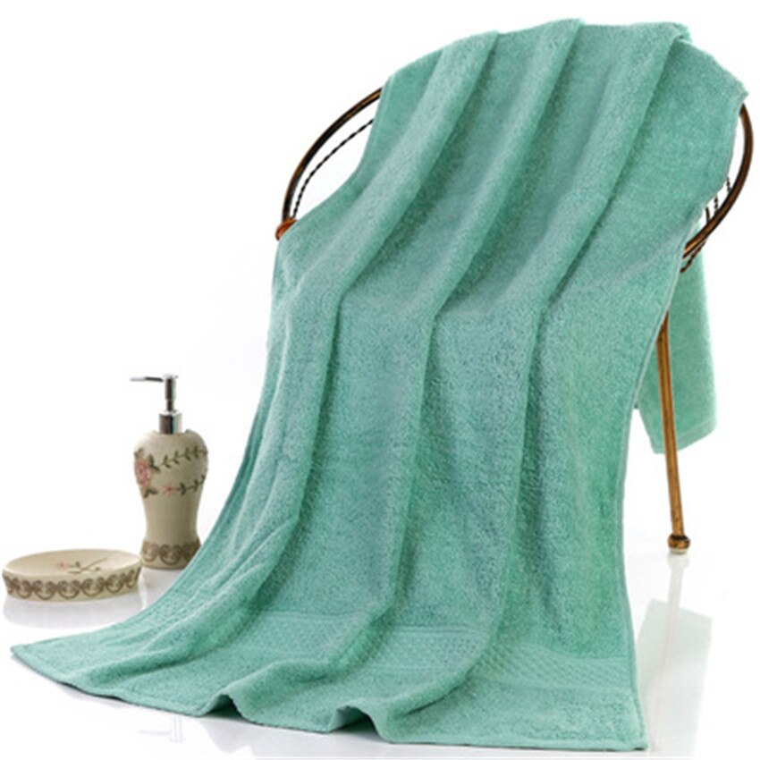 3 stuks effen 100%  katoenen badhanddoeken voor volwassenen grote strandhanddoek badkamer voor thuis lakens spa badhanddoeken: Groente