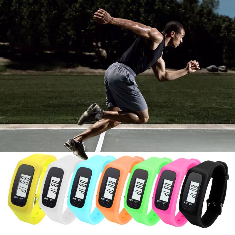 Smart klocka stegräknare löpning sport armband tracker steg pulsmätare räknare promenader fitness armband armband