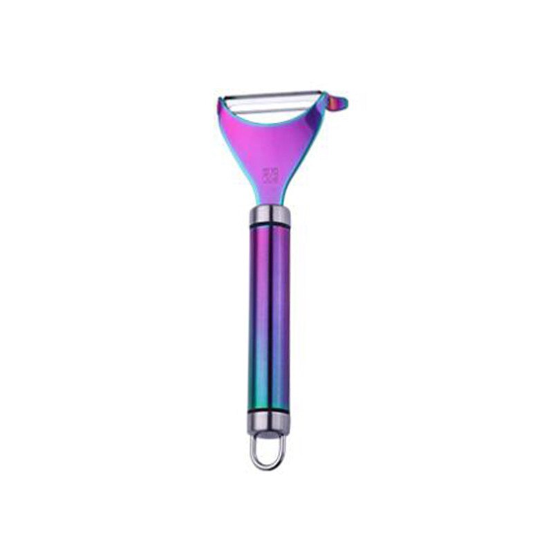 De acero inoxidable pelador de patatas zanahoria pepino cuchillo de pelar fruta raspador de peladora cepilladora de pelar de la herramienta: Y type color