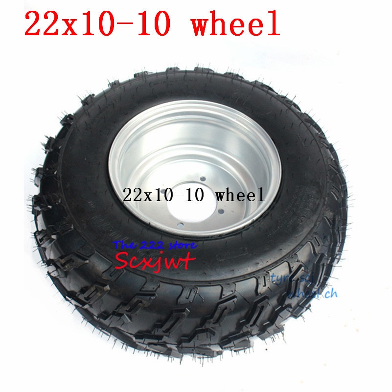 22x10-10 4Ply Snow / Mud Tire Lawnmower Garden Tractor ATV Buggy Go Karts Vacuum Tyre and Wheel Hub 22x10.00-10 Wheels