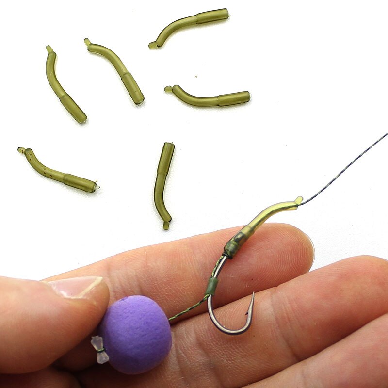30PCS Carp Fishing Accessories Anti Tangle Sleeves For Carp Fishing Hook Aligner Heli Carp Rig Connector Line Aligner Tackle