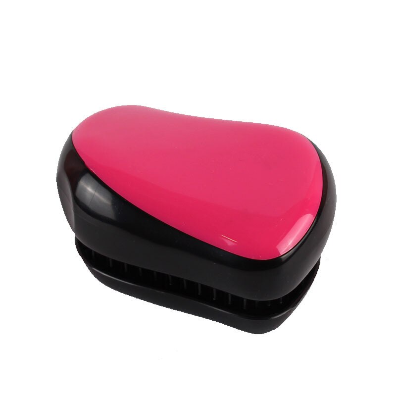 Hair Brush Compact Styler Detangling Hairbrush: Pink