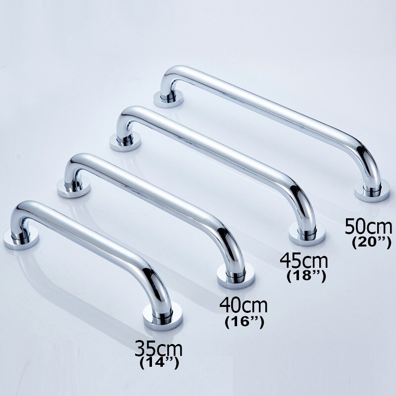 Badeværelse badekar bruser håndtag 40cm,  hjemmehåndliste, massiv messing, poleret krom finish , fs01 dg 160