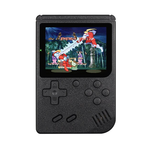 Retro Portable Mini Game players 3.0 Inch Handheld Video Game Consoles AV Out Connect TV HD Screen Two Players For Childhood: Black