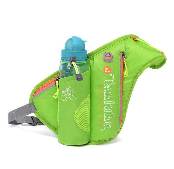 Running Marathon Heuptas TANLUHU 371 Nylon Sporttas Waterkoker Zak Outdoor Klimmen Wandelen Bag: groene kleur