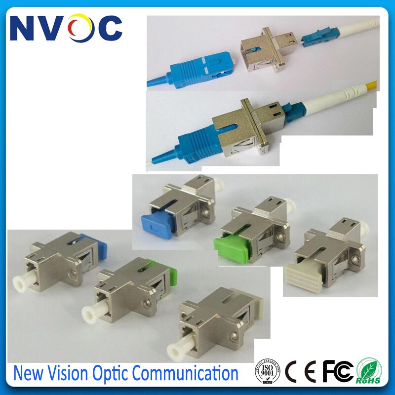 LC-SC/SC-LC Connector SM Single Core MM Metalen APC Glasvezel Adapter Flens Koppeling, metalen Huis Glasvezel Flens Adapter